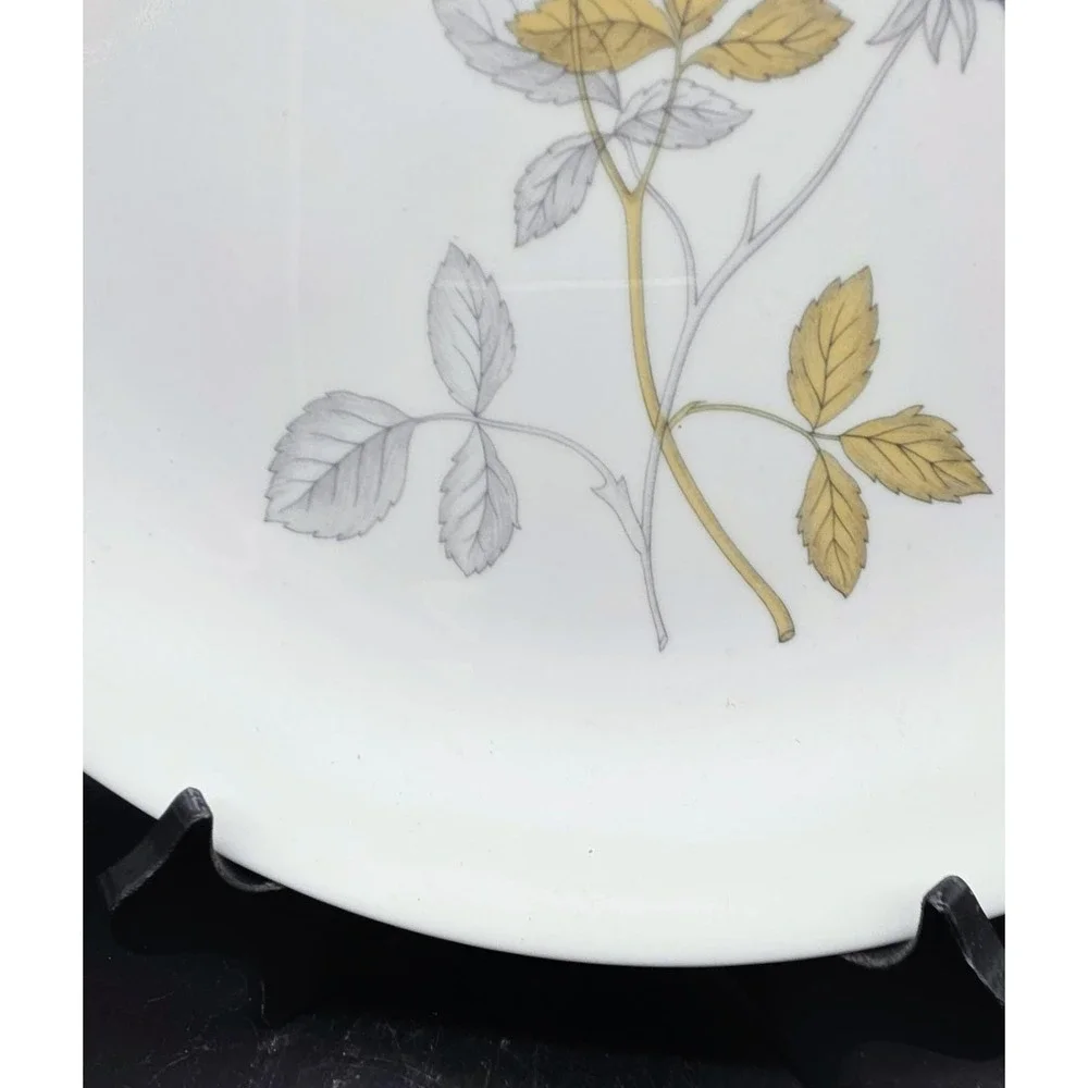 Set/6 Vintage Wedgwood Ice Rose Dinner Plate 10.5